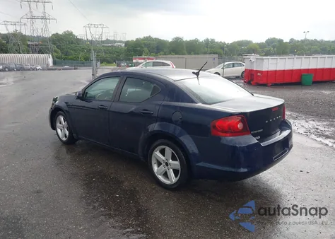 2013 Dodge Avenger Sxt from USA, damaged, VIN 1C3CDZCB8DN681105